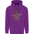 Skull Rider Motorcycle Biker Motorbike Mens 80% Cotton Hoodie Purple