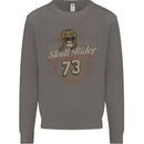 Skull Rider Motorcycle Biker Motorbike Mens Sweatshirt Jumper Charcoal