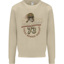 Skull Rider Motorcycle Biker Motorbike Mens Sweatshirt Jumper Sand