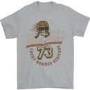 Skull Rider Motorcycle Biker Motorbike Mens T-Shirt Cotton Gildan Sports Grey