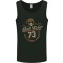 Skull Rider Motorcycle Biker Motorbike Mens Vest Tank Top Black