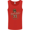 Skull Rider Motorcycle Biker Motorbike Mens Vest Tank Top Red