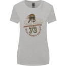 Skull Rider Motorcycle Biker Motorbike Womens Wider Cut T-Shirt Sports Grey