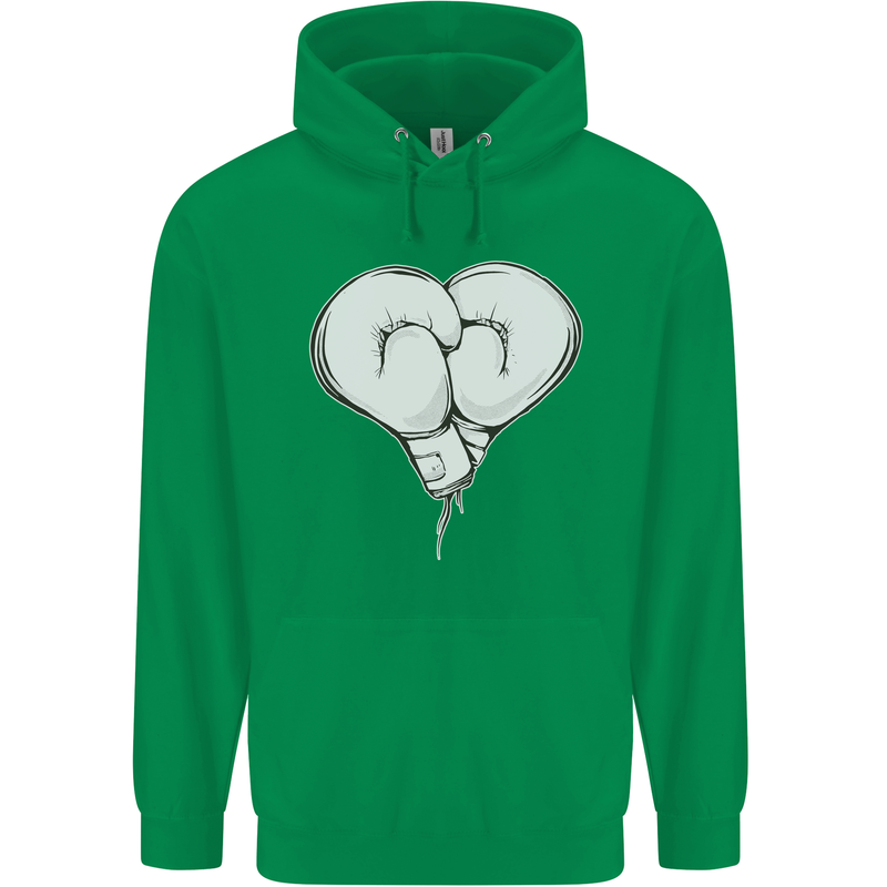 Skull Skeleton Boxing MMA Muay Thai Boxer Childrens Kids Hoodie Irish Green