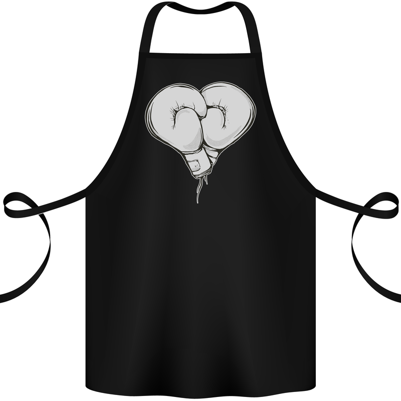 Skull Skeleton Boxing MMA Muay Thai Boxer Cotton Apron 100% Organic Black
