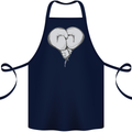 Skull Skeleton Boxing MMA Muay Thai Boxer Cotton Apron 100% Organic Navy Blue