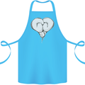 Skull Skeleton Boxing MMA Muay Thai Boxer Cotton Apron 100% Organic Turquoise