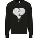 Skull Skeleton Boxing MMA Muay Thai Boxer Kids Sweatshirt Jumper Black