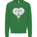 Skull Skeleton Boxing MMA Muay Thai Boxer Kids Sweatshirt Jumper Irish Green