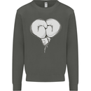 Skull Skeleton Boxing MMA Muay Thai Boxer Kids Sweatshirt Jumper Storm Grey