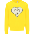 Skull Skeleton Boxing MMA Muay Thai Boxer Kids Sweatshirt Jumper Yellow