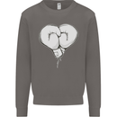 Skull Skeleton Boxing MMA Muay Thai Boxer Mens Sweatshirt Jumper Charcoal