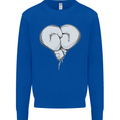 Skull Skeleton Boxing MMA Muay Thai Boxer Mens Sweatshirt Jumper Royal Blue
