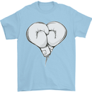 Skull Skeleton Boxing MMA Muay Thai Boxer Mens T-Shirt 100% Cotton Light Blue