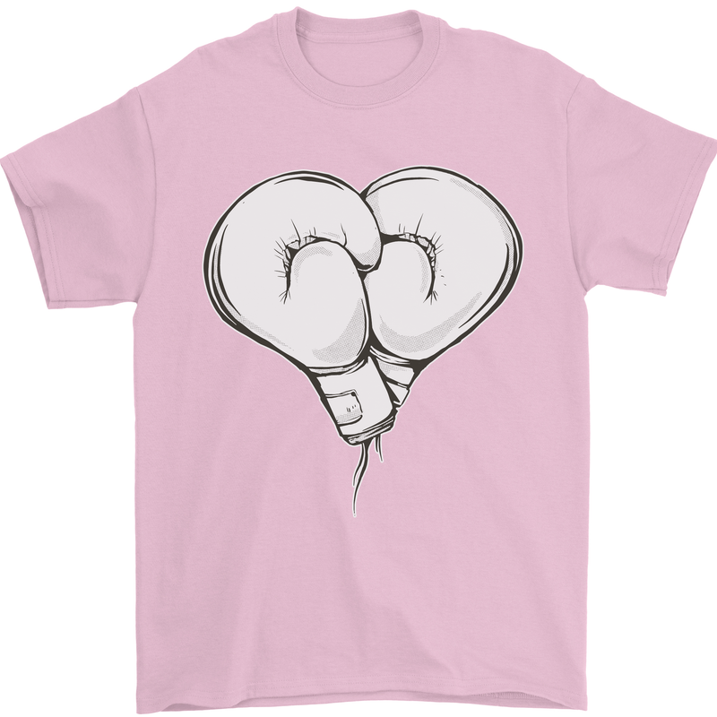 Skull Skeleton Boxing MMA Muay Thai Boxer Mens T-Shirt 100% Cotton Light Pink