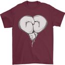 Skull Skeleton Boxing MMA Muay Thai Boxer Mens T-Shirt 100% Cotton Maroon