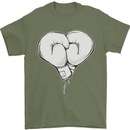 Skull Skeleton Boxing MMA Muay Thai Boxer Mens T-Shirt 100% Cotton Military Green