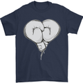 Skull Skeleton Boxing MMA Muay Thai Boxer Mens T-Shirt 100% Cotton Navy Blue
