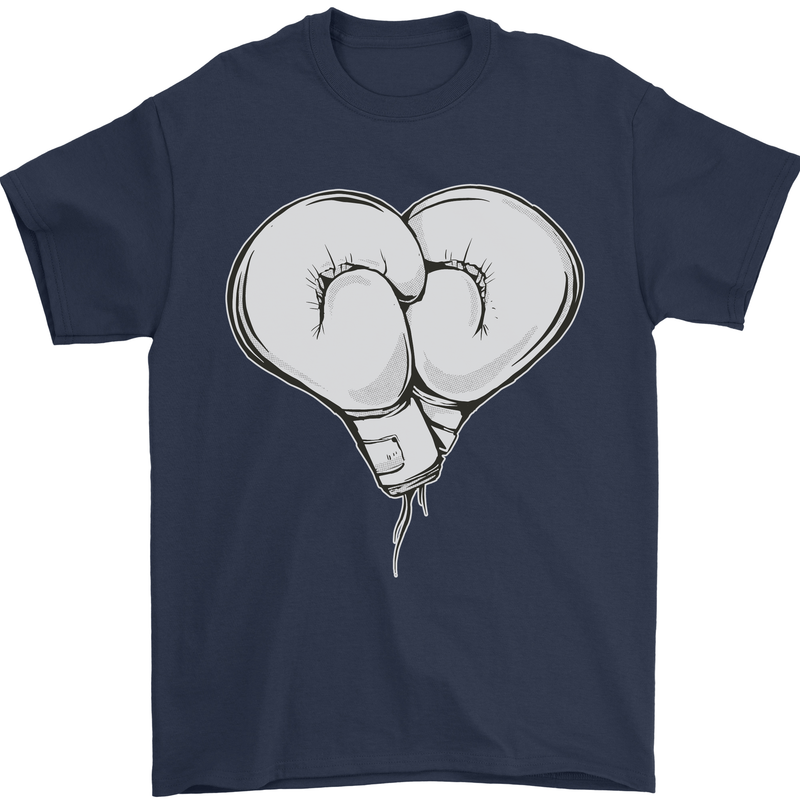Skull Skeleton Boxing MMA Muay Thai Boxer Mens T-Shirt 100% Cotton Navy Blue