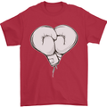 Skull Skeleton Boxing MMA Muay Thai Boxer Mens T-Shirt 100% Cotton Red