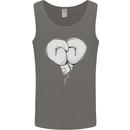 Skull Skeleton Boxing MMA Muay Thai Boxer Mens Vest Tank Top Charcoal