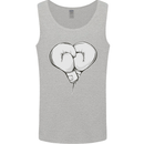Skull Skeleton Boxing MMA Muay Thai Boxer Mens Vest Tank Top Sports Grey