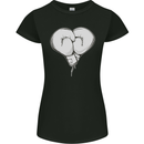 Skull Skeleton Boxing MMA Muay Thai Boxer Womens Petite Cut T-Shirt Black