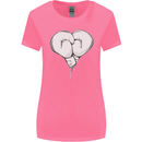 Skull Skeleton Boxing MMA Muay Thai Boxer Womens Wider Cut T-Shirt Azalea