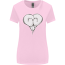 Skull Skeleton Boxing MMA Muay Thai Boxer Womens Wider Cut T-Shirt Light Pink