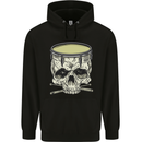 Skull Snare Drum Drummer Drumming Childrens Kids Hoodie Black