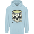 Skull Snare Drum Drummer Drumming Childrens Kids Hoodie Light Blue