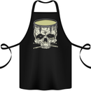 Skull Snare Drum Drummer Drumming Cotton Apron 100% Organic Black