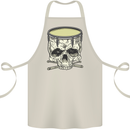Skull Snare Drum Drummer Drumming Cotton Apron 100% Organic Natural