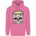 Skull Snare Drum Drummer Drumming Mens 80% Cotton Hoodie Azelea