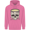 Skull Snare Drum Drummer Drumming Mens 80% Cotton Hoodie Azelea