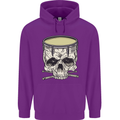 Skull Snare Drum Drummer Drumming Mens 80% Cotton Hoodie Purple