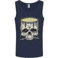 Skull Snare Drum Drummer Drumming Mens Vest Tank Top Navy Blue