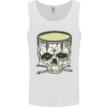 Skull Snare Drum Drummer Drumming Mens Vest Tank Top White