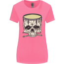 Skull Snare Drum Drummer Drumming Womens Wider Cut T-Shirt Azalea