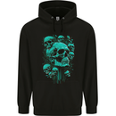 Skull Time Gothic Heavy Metal Rock Music Biker Childrens Kids Hoodie Black
