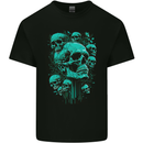 Skull Time Gothic Heavy Metal Rock Music Biker Kids T-Shirt Childrens Black