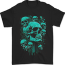Skull Time Gothic Heavy Metal Rock Music Biker Mens T-Shirt 100% Cotton Black