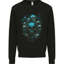 Skull Tree Gothic Heavy Metal Rock Music Biker Kids Sweatshirt Jumper Black