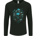 Skull Tree Gothic Heavy Metal Rock Music Biker Mens Long Sleeve T-Shirt Black