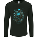 Skull Tree Gothic Heavy Metal Rock Music Biker Mens Long Sleeve T-Shirt Black