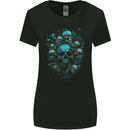 Skull Tree Gothic Heavy Metal Rock Music Biker Womens Wider Cut T-Shirt Black