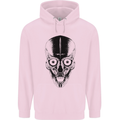 Skull With a Sword Gothic Heavy Metal Rock Childrens Kids Hoodie Light Pink