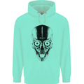 Skull With a Sword Gothic Heavy Metal Rock Childrens Kids Hoodie Peppermint