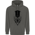 Skull With a Sword Gothic Heavy Metal Rock Childrens Kids Hoodie Storm Grey