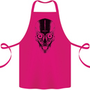 Skull With a Sword Gothic Heavy Metal Rock Cotton Apron 100% Organic Pink